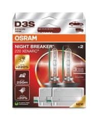 Osram OSRAM D3S 35W XENARC NIGHT BREAKER LASER plus 220% 2ks 66340XN2-2HB