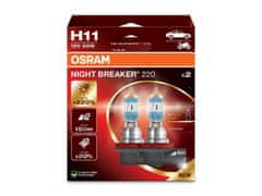 Osram OSRAM H11 12V 55W PGJ19-2 NIGHT BREAKER 220 plus 220% 2ks 64211NB220-2HB