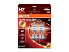 Osram OSRAM H7 12V 55W PX26d NIGHT BREAKER 220 plus 220% 2ks 64210NB220-2HB