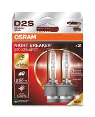Osram OSRAM D2S 35W XENARC NIGHT BREAKER LASER plus 220% 2ks 66240XN2-2HB