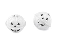 Rolnička tekvica halloween Ø30, 40 mm - (Ø40 mm) biela (2 ks)