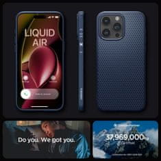Spigen Obal / kryt na Apple iPhone 15 PRO modré - SPIGEN Liquid Air