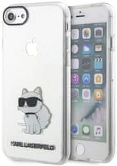 Karl Lagerfeld Obal / kryt na Apple iPhone 7 / 8 / SE2020 / SE2022 transparentné - Karl L. Choupette NFT