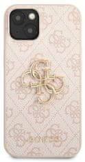 Guess Obal / kryt pre Apple iPhone 13, ružové Guess Big 4G Metal Logo Hard Case