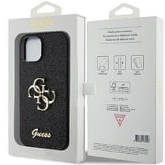 Guess Obal / kryt na Apple iPhone 15 čierne - originál GUESS