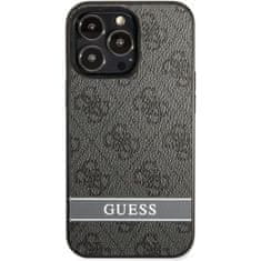 Guess Obal / kryt na Apple iPhone 13 Pro Max Guess Stripe - Sivé