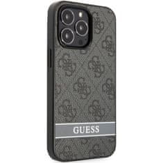 Guess Obal / kryt na Apple iPhone 13 Pro Max Guess Stripe - Sivé