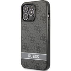 Guess Obal / kryt na Apple iPhone 13 Pro Max Guess Stripe - Sivé