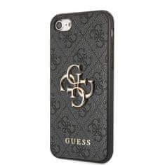 Guess Obal / kryt na Apple iPhone 7 / 8 / SE2020 / SE2022 sivé - Guess PU 4G Metal Logo