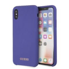 Guess Obal / kryt na Apple iPhone X fialové GUESS - originál GUHCPXLSGLUV