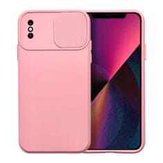 MobilMajak Obal / kryt na Apple iPhone XS Max ružové - SLIDE case