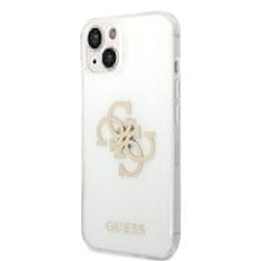 Guess Obal / kryt na Apple iPhone 14 Plus Transparentný - Guess TPU Big 4G Full Glitter