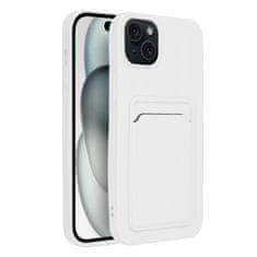 MobilMajak Obal / kryt na Apple iPhone 15 PLUS biele - CARD Case