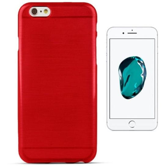 MobilMajak Obal / kryt na Apple iPhone 7 Plus / 8 Plus červené - Jelly Case Brush