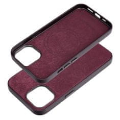 MobilMajak Obal / kryt na Apple iPhone 15 Plus burgundy - Woven Mag Cover