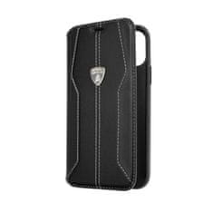 MobilMajak Obal / kryt na Apple iPhone 11 Pro čierne - Original Book Case Carbon Lamborghini Huracan