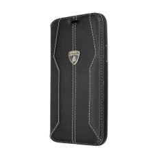 MobilMajak Obal / kryt na Apple iPhone 11 Pro čierne - Original Book Case Carbon Lamborghini Huracan