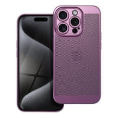 MobilMajak Obal / kryt na Apple iPhone 15 Pro fialové - BREEZY Case