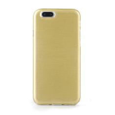 MobilMajak Obal / kryt na Apple iPhone 7 Plus / 8 Plus zlatý - Jelly Case Brush