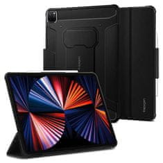 Spigen Puzdro / obal pre Apple iPad Pro 12,9" 2021 čierne - Spigen Rugged Armor Pro