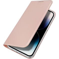 Dux Ducis Obal / kryt na Apple iPhone 15 Pro Max ružové - kniha DUX DUCIS Skin Pro - Hladká koža