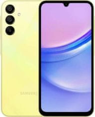 SAMSUNG Mobilní telefon Galaxy A15 4 GB / 128 GB - žlutý