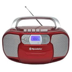 Roadstar Rádiomagnetofón , RCR-4635UMPRD, PLL FM, CD MP3, USB, AUX in, červená