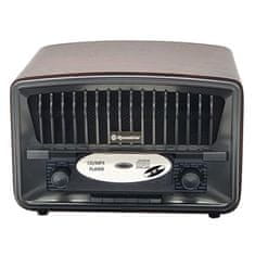 Roadstar Rádio , HRA-270CD+BT, vintage štýl, DAB+/DAB/RDS, CD/MP3, Bluetooth, 2 x 2W RMS