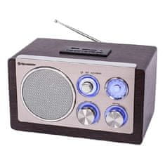 Roadstar HRA-1345US / WD MONO HOME RADIO / AC-DC OPERATING / AM-FM / US, HRA-1345US / WD MONO HOME RADIO / AC-DC OPERATING / AM-FM / USB-SD MP3 PLAYBACK, ANALOGUE RADIO / 1 X 3,5W, BATTERY COMPARTMENT