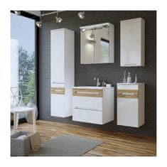 Kúpeľňová skrinka GALAXY WHITE 802 - biela/biely vysoký lesk