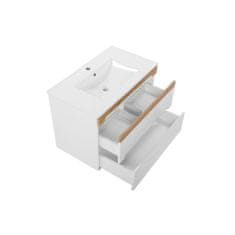 Kúpeľňová skrinka GALAXY WHITE 822 - biela/biely vysoký lesk