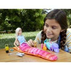 Mattel Bábika Barbie Malibu Camping traveller + príslušenstvo HDF73 ZA5086