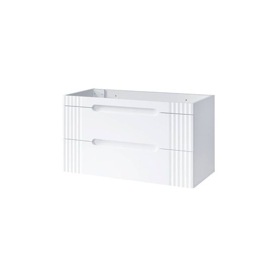 Kúpeľňová skrinka FIJI WHITE 82-120-D-2S - alpská biela
