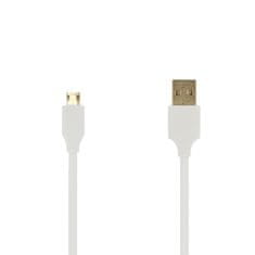 TopQ  Kábel - USB na Micro USB - obojstranný 1 meter biely