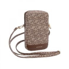 Guess  PU G Cube Walltet Phone Bag Zipper Brown