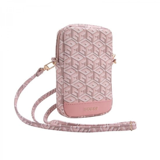 Guess  PU G Cube Walltet Phone Bag Zipper Pink