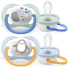 Philips Avent Cumlík Ultra air Zvieratko 0-6m chlapec, 2 ks