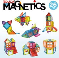 EDUCA Magnetická stavebnica Magnetics 26 vďaky