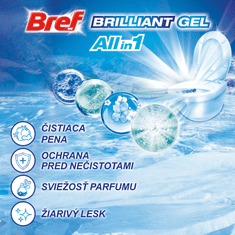 Bref Brilliant Gel All in 1 Artic Ocean WC blok 3x42 g