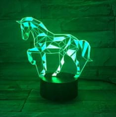 APT  ZD98G Nočná LED RGB lampička 3D jednorožec