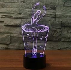 APT  ZD98H Nočná LED RGB lampička 3D baletka