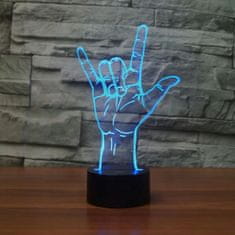 APT  ZD98I Nočná LED RGB lampička 3D ruka