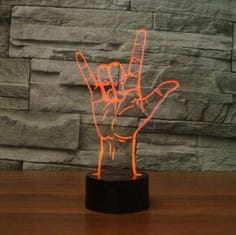 APT  ZD98I Nočná LED RGB lampička 3D ruka