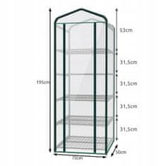 Malatec  23359 Prenosný fóliovník 195 x 70 x 50 cm