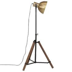 Petromila vidaXL Podlahová lampa 25 W starožitná mosadzná 75x75x90-150 cm E27