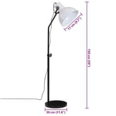 Petromila vidaXL Podlahová lampa 25 W biela 30x30x90-150 cm E27