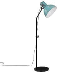 Petromila vidaXL Podlahová lampa 25 W šmuhovaná modrá 30x30x90-150 cm E27