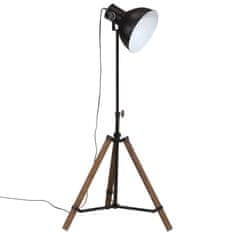 Petromila vidaXL Podlahová lampa 25 W čierna 75x75x90-150 cm E27