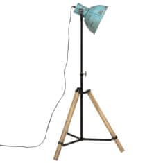 Petromila vidaXL Podlahová lampa 25 W šmuhovaná modrá 75x75x90-150 cm E27