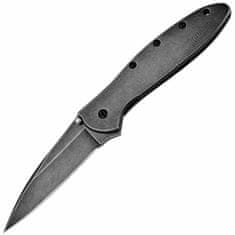 Kershaw 1660BLKW LEEK vreckový nôž s asistenciou 7,5 cm, Blackwash celooceľový